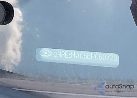 2011 Hyundai Sonata Gls z USA, uszkodzony, nr VIN 5NPEB4AC6BH069720